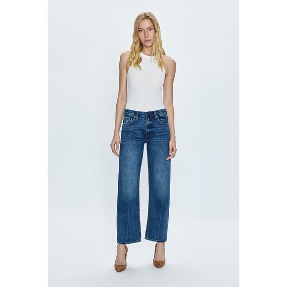 Lexi Mid Rise Bowed Leg - Picture 1 of 7